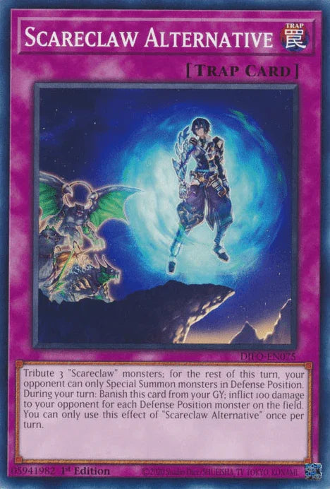 1st Edition, Common, Dimension Force, Normal Trap, Trap Scareclaw Alternative [DIFO-EN075] Common - Trading Card World