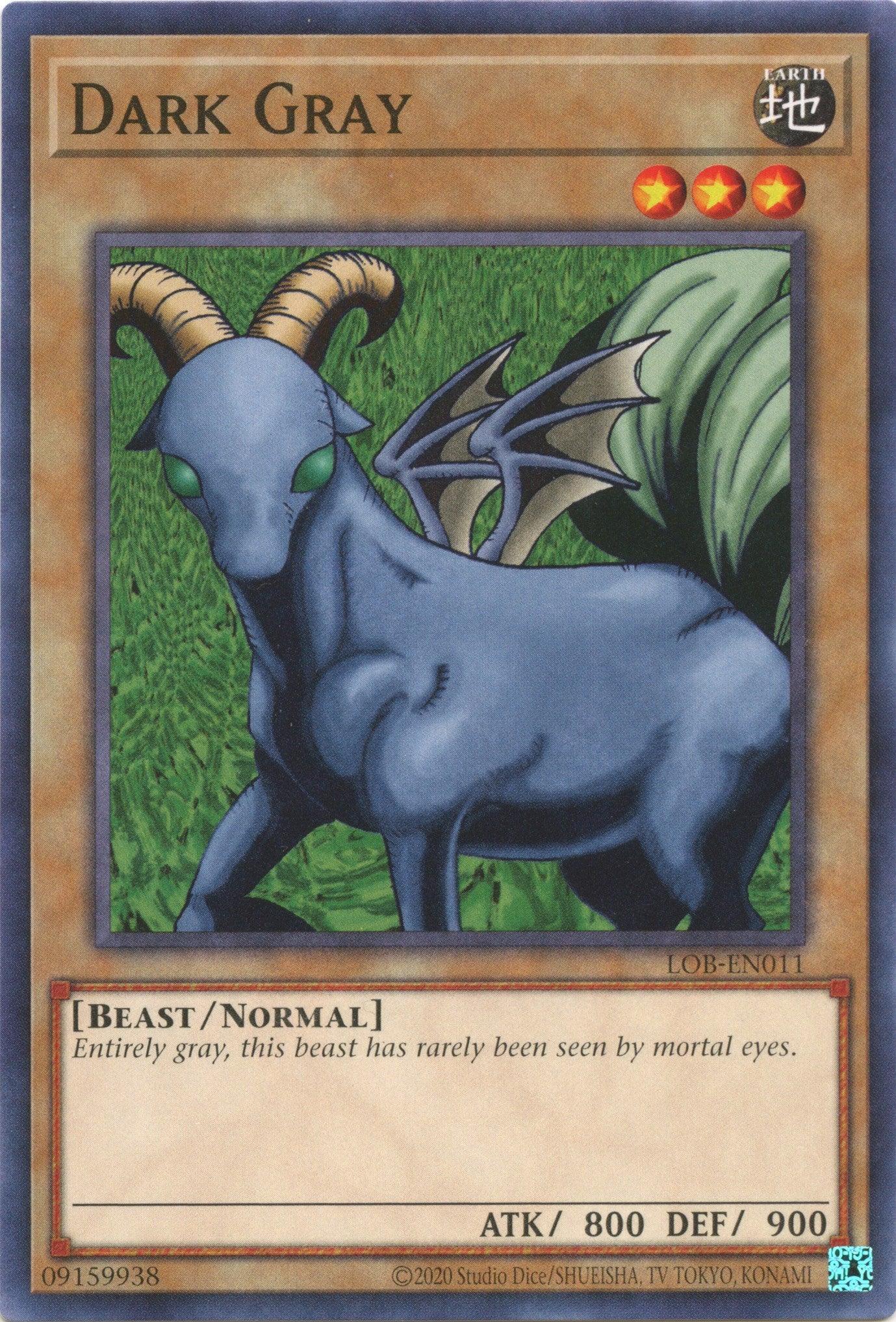 Beast, Common, Earth, Legend of Blue Eyes White Dragon (25th Anniversary Edition), Normal Monster, Unlimited Dark Gray (25th Anniversary) [LOB-EN011] Common - Trading Card World