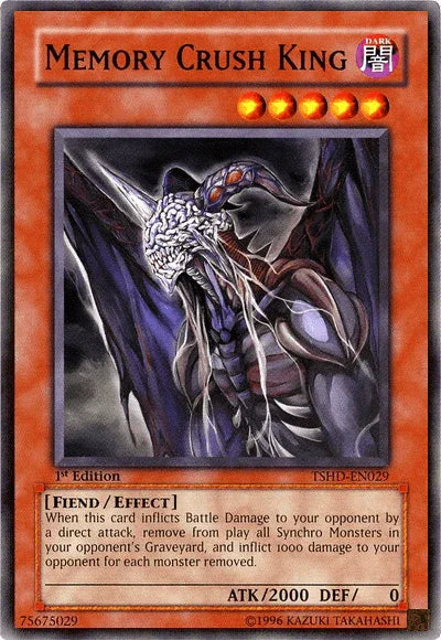 1st Edition, Common, Dark, Effect Monster, Fiend, The Shining Darkness, Unlimited Memory Crush King [TSHD-EN029] Common - Trading Card World