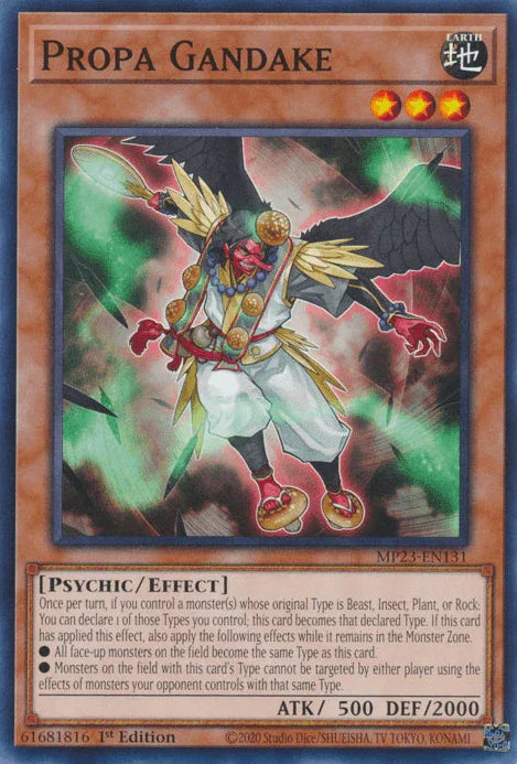 1st Edition, Common, Dueling Heroes Collectors Tin - Mega Pack (25th Anniversary Edition), Earth, Effect Monster, Psychic Propa Gandake [MP23-EN131] Common - Trading Card World