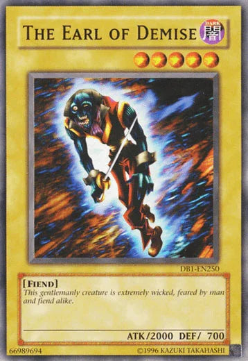 Common, Dark, Dark Beginning 1, Fiend, Normal Monster, Unlimited The Earl of Demise [DB1-EN250] Common - Trading Card World