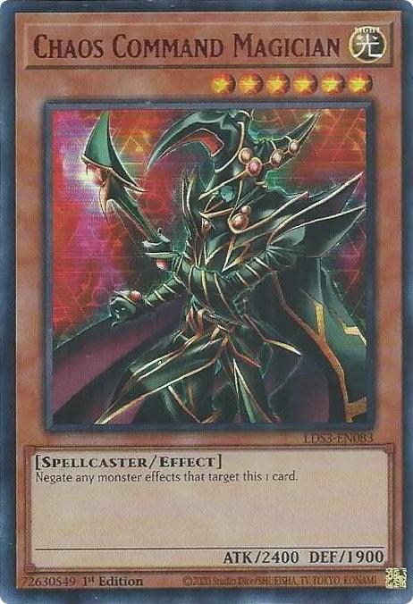 1st Edition, Effect Monster, Legendary Duelists: Season 3, Light, Spellcaster, Ultra Rare Chaos Command Magician (Red) [LDS3-EN083] Ultra Rare - Trading Card World