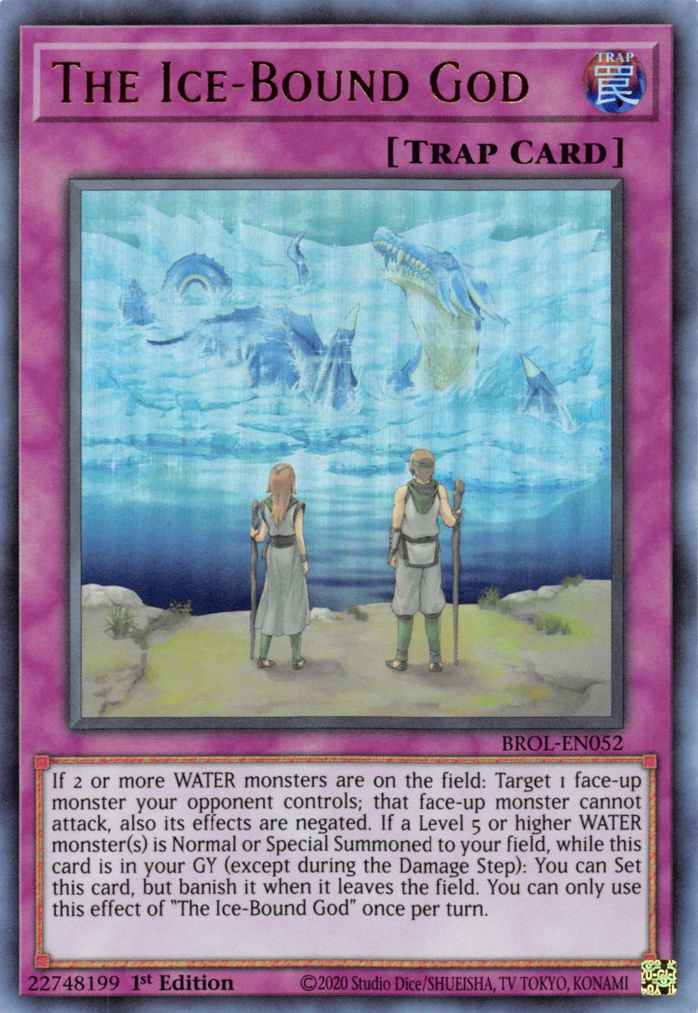 1st Edition, Brothers of Legend, Normal Trap, Trap, Ultra Rare The Ice-Bound God [BROL-EN052] Ultra Rare - Trading Card World