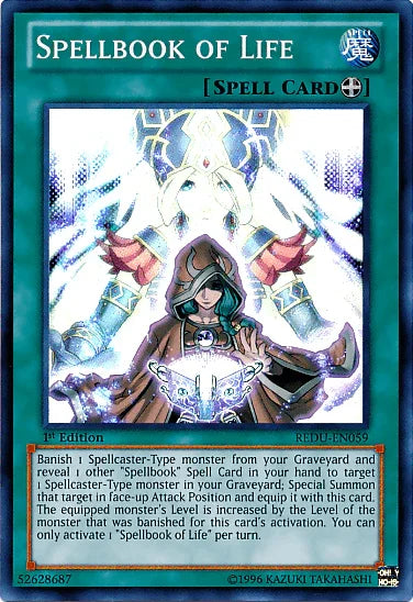 1st Edition, Equip Spell, Return of the Duelist, Spell, Super Rare, Unlimited Spellbook of Life [REDU-EN059] Super Rare - Trading Card World