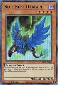 1st Edition, Dark, Dragon, Effect Monster, Legendary Duelists: Season 2, Ultra Rare Blue Rose Dragon (Blue) [LDS2-EN104] Ultra Rare - Trading Card World