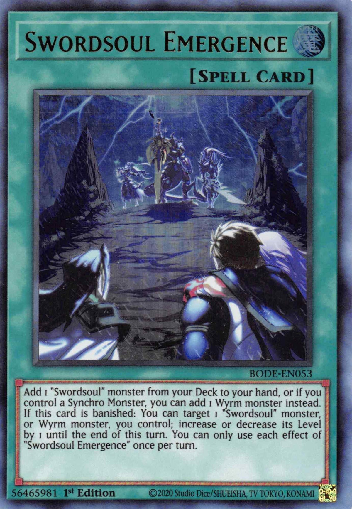 1st Edition, Burst of Destiny, Normal Spell, Spell, Ultra Rare Swordsoul Emergence [BODE-EN053] Ultra Rare - Trading Card World