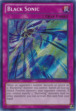 1st Edition, Dragons of Legend, Normal Trap, Secret Rare, Trap, Unlimited Black Sonic [DRLG-EN030] Secret Rare - Trading Card World