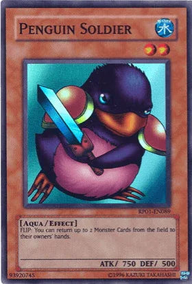 Aqua, Effect Monster, Retro Pack 1, Super Rare, Unlimited, Water Penguin Soldier [RP01-EN089] Super Rare - Trading Card World
