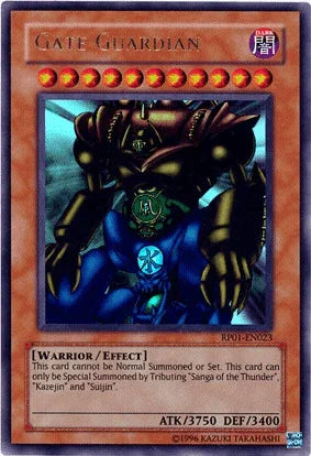 Dark, Effect Monster, Retro Pack 1, Ultra Rare, Unlimited, Warrior Gate Guardian [RP01-EN023] Ultra Rare - Trading Card World