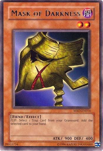 Dark, Effect Monster, Fiend, Metal Raiders, Rare, Unlimited Mask of Darkness [MRD-EN014] Rare - Trading Card World