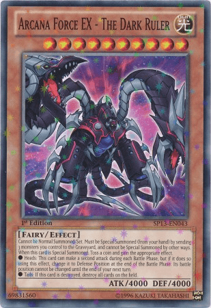 1st Edition, Effect Monster, Fairy, Light, Star Pack 2013, Starfoil Rare, Unlimited Arcana Force EX - The Dark Ruler [SP13-EN043] Starfoil Rare - Trading Card World