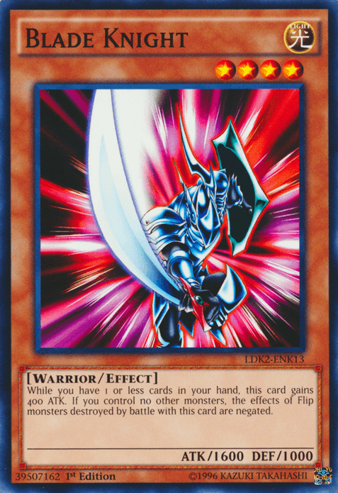 1st Edition, Common, Effect Monster, Legendary Decks II, Light, Unlimited, Warrior Blade Knight [LDK2-ENK13] Common - Trading Card World