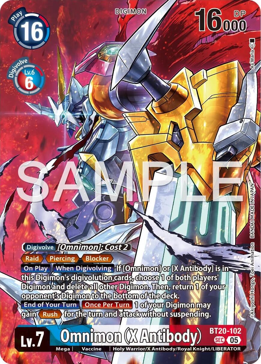 Omnimon [BT20-102] (X Antibody) (Tamer's Selection Box Ver. X Antibody) [Promotional Cards]