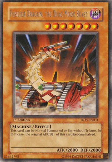 1st Edition, Dark, Effect Monster, Machine, Rare, Rise of Destiny, Unlimited Fusilier Dragon, the Dual-Mode Beast [RDS-EN031] Rare - Trading Card World