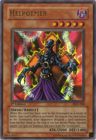 1st Edition, Dark, Effect Monster, Fiend, Pharaonic Guardian, Ultra Rare, Unlimited Helpoemer [PGD-058] Ultra Rare - Trading Card World