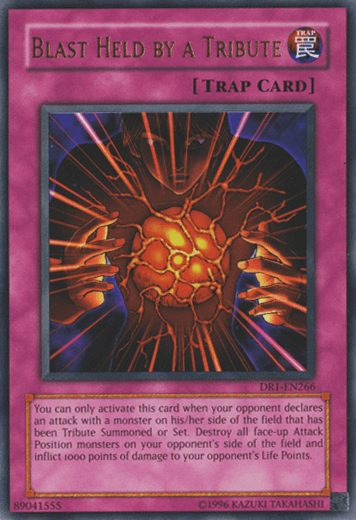 Dark Revelation Volume 1, Normal Trap, Trap, Ultra Rare, Unlimited Blast Held by a Tribute [DR1-EN266] Ultra Rare - Trading Card World