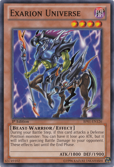 1st Edition, Battle Pack: Epic Dawn, Beast-Warrior, Common, Dark, Effect Monster, Unlimited Exarion Universe [BP01-EN126] Common - Trading Card World