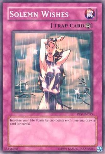 Common, Continuous Trap, Pharaoh's Servant, Trap, Unlimited Solemn Wishes [PSV-EN055] Common - Trading Card World