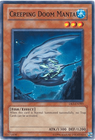 Common, Dark Revelation Volume 3, Effect Monster, Fish, Unlimited, Water Creeping Doom Manta [DR3-EN085] Common - Trading Card World