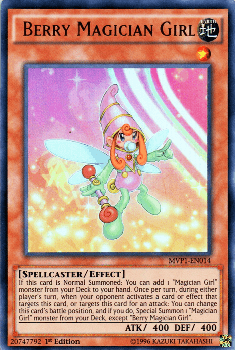 1st Edition, Earth, Effect Monster, Spellcaster, The Dark Side of Dimensions Movie Pack, Ultra Rare, Unlimited Berry Magician Girl [MVP1-EN014] Ultra Rare - Trading Card World