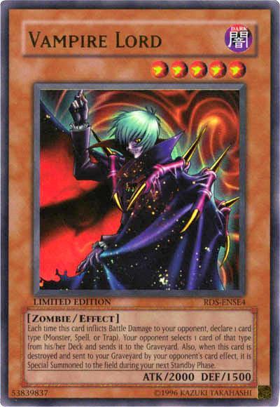 Dark, Effect Monster, Limited, Rise of Destiny: Special Edition, Ultra Rare, Zombie Vampire Lord [RDS-ENSE4] Ultra Rare - Trading Card World