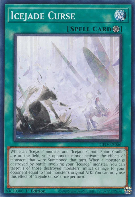 1st Edition, Common, Continuous Spell, Dimension Force, Spell Icejade Curse [DIFO-EN056] Common - Trading Card World