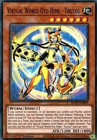 1st Edition, Blazing Vortex, Earth, Effect Monster, Super Rare, Wyrm Virtual World Oto-Hime - Toutou [BLVO-EN099] Super Rare - Trading Card World
