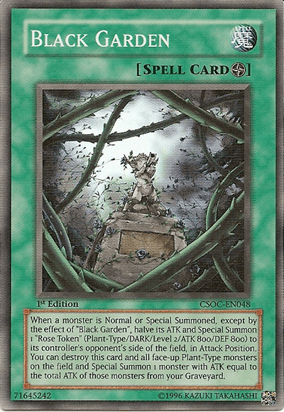 1st Edition, Crossroads of Chaos, Field Spell, Spell, Super Rare, Unlimited Black Garden [CSOC-EN048] Super Rare - Trading Card World