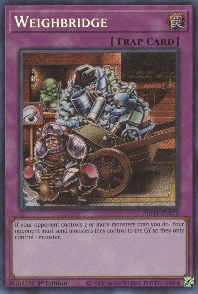 1st Edition, Normal Trap, Photon Hypernova, Secret Rare, Trap Weighbridge [PHHY-EN078] Secret Rare - Trading Card World