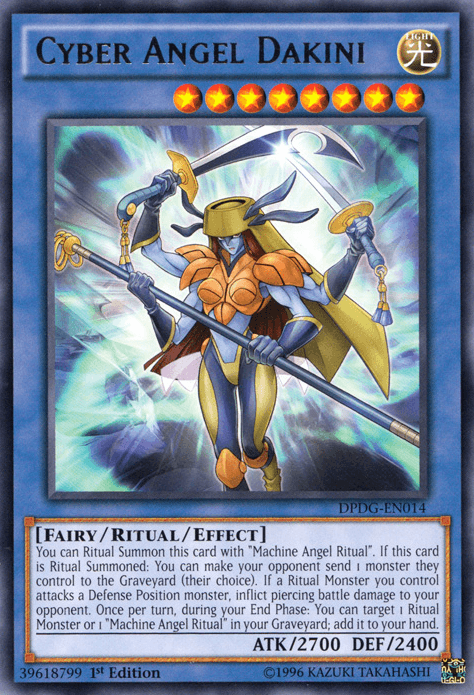 1st Edition, Duelist Pack: Dimensional Guardians, Fairy, Light, Rare, Ritual/Effect Monster Cyber Angel Dakini [DPDG-EN014] Rare - Trading Card World