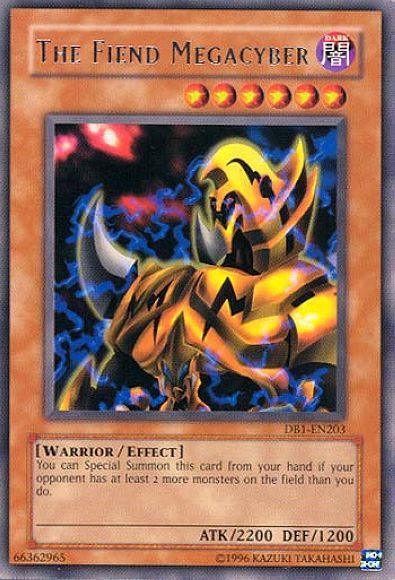Dark, Dark Beginning 1, Effect Monster, Rare, Unlimited, Warrior The Fiend Megacyber [DB1-EN203] Rare - Trading Card World