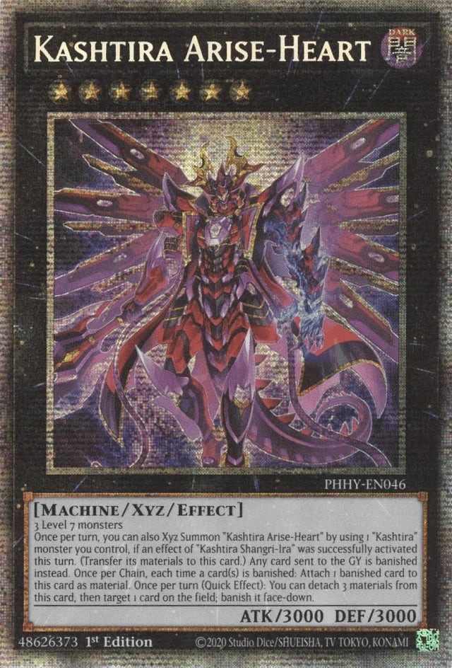 1st Edition, Dark, Machine, Photon Hypernova, Starlight Rare, Xyz/Effect Monster Kashtira Arise-Heart [PHHY-EN046] Starlight Rare - Trading Card World