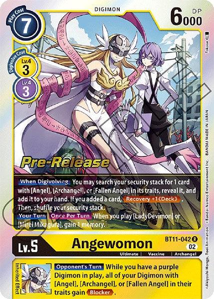 Archangel, BT11-042, Digimon, Dimensional Phase Pre-Release Promos, Rare, Ultimate, Vaccine, Yellow Angewomon [BT11-042] [Dimensional Phase Pre-Release Promos] - Trading Card World