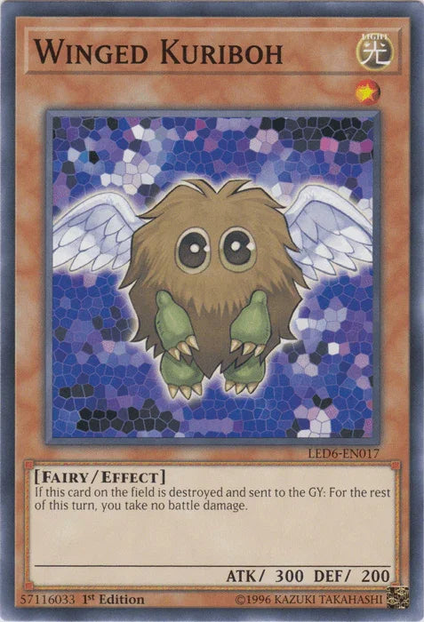 1st Edition, Common, Effect Monster, Fairy, Legendary Duelists: Magical Hero, Light, Unlimited Winged Kuriboh [LED6-EN017] Common - Trading Card World