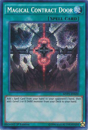 1st Edition, Normal Spell, Secret Rare, Spell, The Dark Side of Dimensions Movie Pack: Secret Edition Magical Contract Door [MVP1-ENS20] Secret Rare - Trading Card World