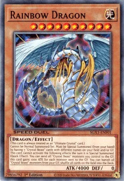 1st Edition, Common, Dragon, Effect Monster, Light, Speed Duel GX: Duel Academy Box Rainbow Dragon [SGX1-ENF01] Common - Trading Card World