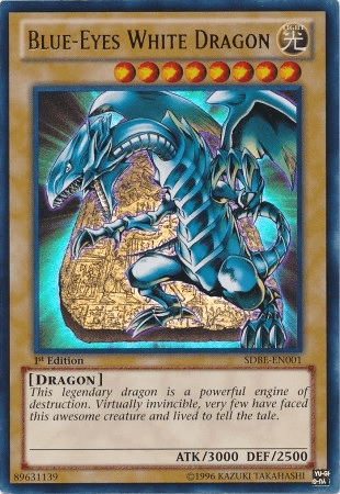 1st Edition, Dragon, Light, Normal Monster, Structure Deck: Saga of Blue-Eyes White Dragon, Ultra Rare, Unlimited Blue-Eyes White Dragon [SDBE-EN001] Ultra Rare - Trading Card World