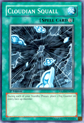 1st Edition, Common, Continuous Spell, Gladiator's Assault, Spell, Unlimited Cloudian Squall [GLAS-EN052] Common - Trading Card World