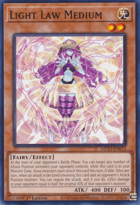 1st Edition, Common, Dueling Heroes Collectors Tin - Mega Pack (25th Anniversary Edition), Effect Monster, Fairy, Light Light Law Medium [MP23-EN073] Common - Trading Card World