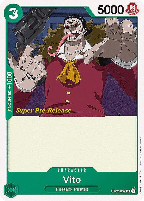 Character, Common, Firetank Pirates, Starter Decks, Super Pre-Release Starter Deck: Worst Generation Vito [Super Pre-Release Starter Deck: Worst Generation] - Trading Card World