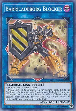 1st Edition, Common, Dark, Link/Effect Monster, Machine, Rising Rampage, Unlimited Barricadeborg Blocker [RIRA-EN081] Common - Trading Card World