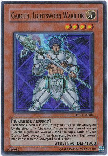 Effect Monster, Light, Super Rare, Turbo Pack Booster One Pack, Unlimited, Warrior Garoth, Lightsworn Warrior [TU01-EN002] Super Rare - Trading Card World