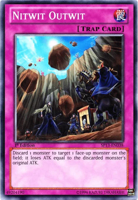 1st Edition, Common, Normal Trap, Star Pack 2013, Trap, Unlimited Nitwit Outwit [SP13-EN038] Common - Trading Card World