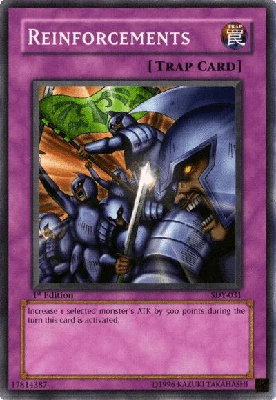 1st Edition, Common, Normal Trap, Starter Deck: Yugi, Trap, Unlimited Reinforcements [SDY-031] Common - Trading Card World