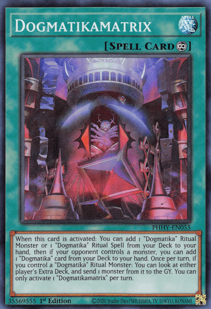 1st Edition, Continuous Spell, Photon Hypernova, Spell, Super Rare Dogmatikamatrix [PHHY-EN055] Super Rare - Trading Card World