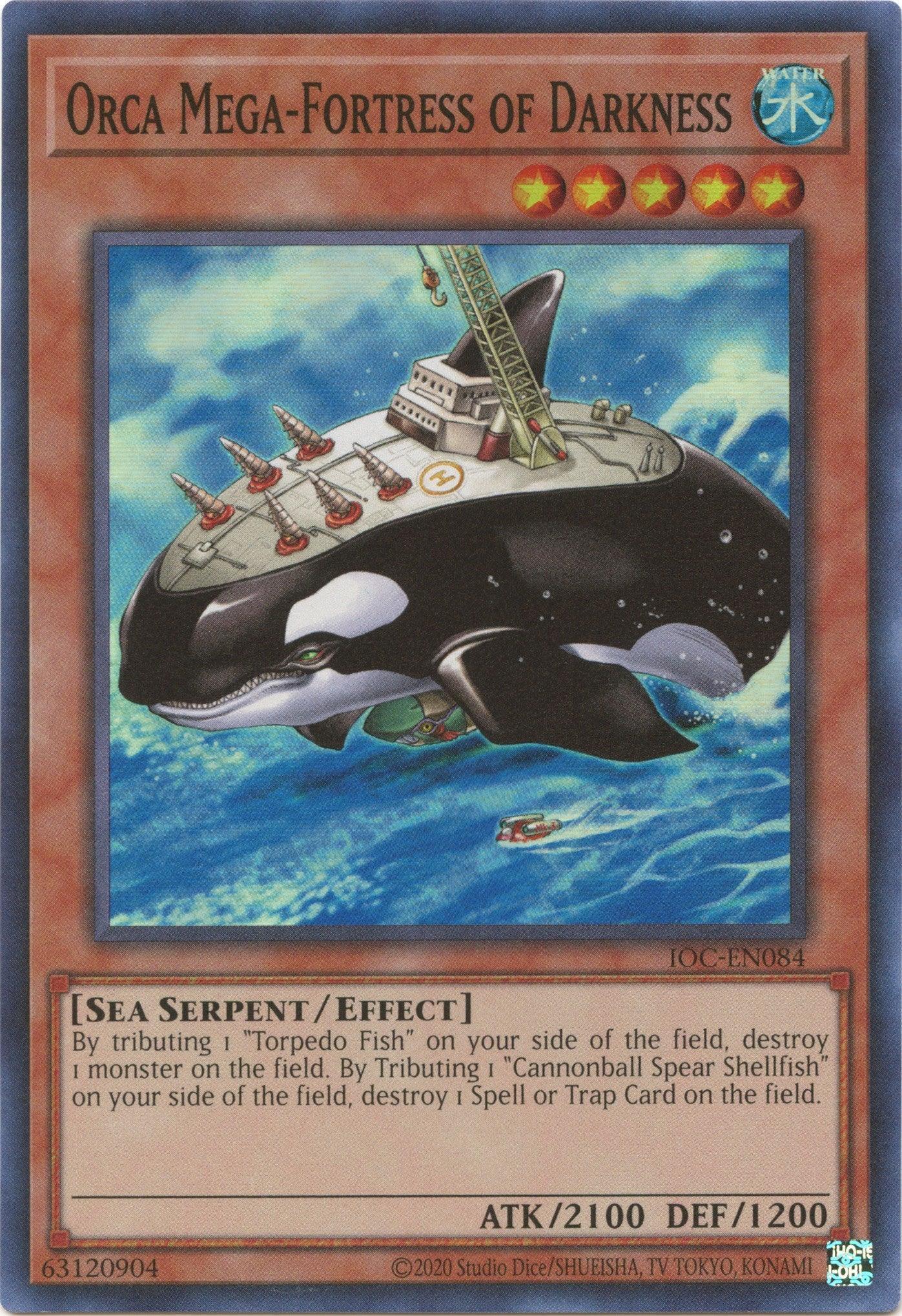 Effect Monster, Invasion of Chaos (25th Anniversary Edition), Sea Serpent, Super Rare, Unlimited, Water Orca Mega-Fortress of Darkness (25th Anniversary) [IOC-EN084] Super Rare - Trading Card World