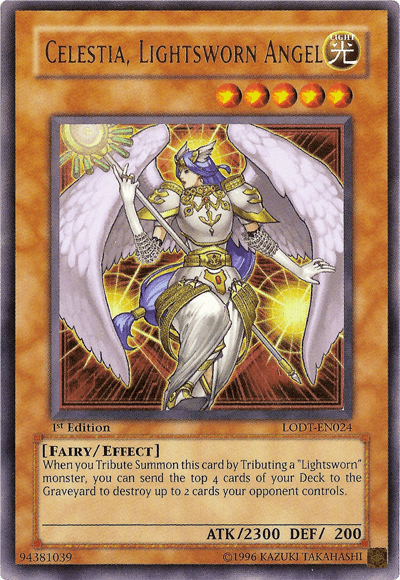1st Edition, Effect Monster, Fairy, Light, Light of Destruction, Ultra Rare, Unlimited Celestia, Lightsworn Angel [LODT-EN024] Ultra Rare - Trading Card World