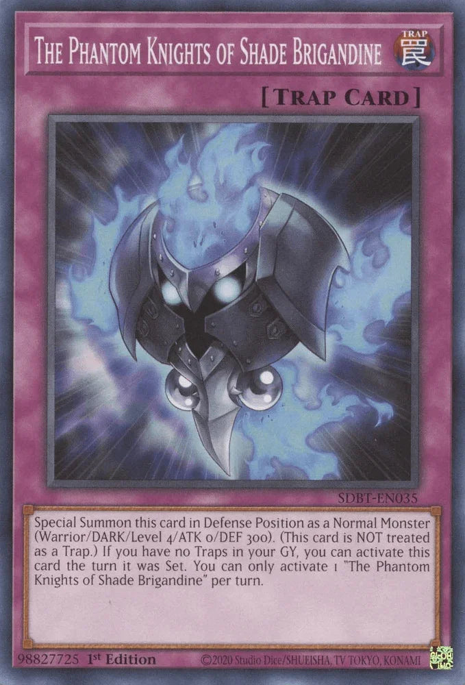 1st Edition, Common, Normal Trap, Structure Deck: Beware of Traptrix, Trap The Phantom Knights of Shade Brigandine [SDBT-EN035] Common - Trading Card World