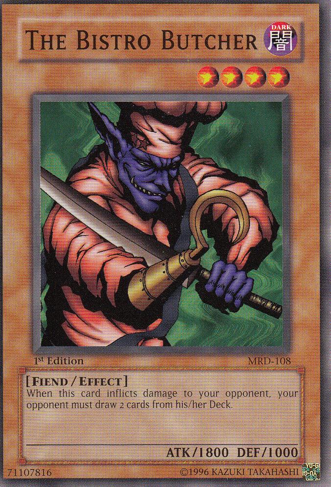 1st Edition, Common, Dark, Effect Monster, Fiend, Metal Raiders, Unlimited The Bistro Butcher [MRD-108] Common - Trading Card World