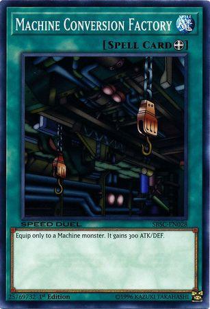 1st Edition, Common, Equip Spell, Speed Duel: Scars of Battle, Spell Machine Conversion Factory [SBSC-EN028] Common - Trading Card World